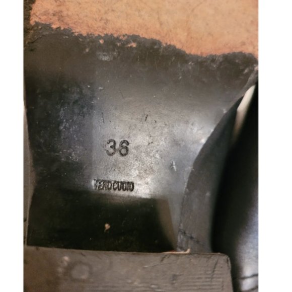 Alexander Wang Leather Chelsea Ankle Black Boots silver Heel size 36 - Picture 12 of 12